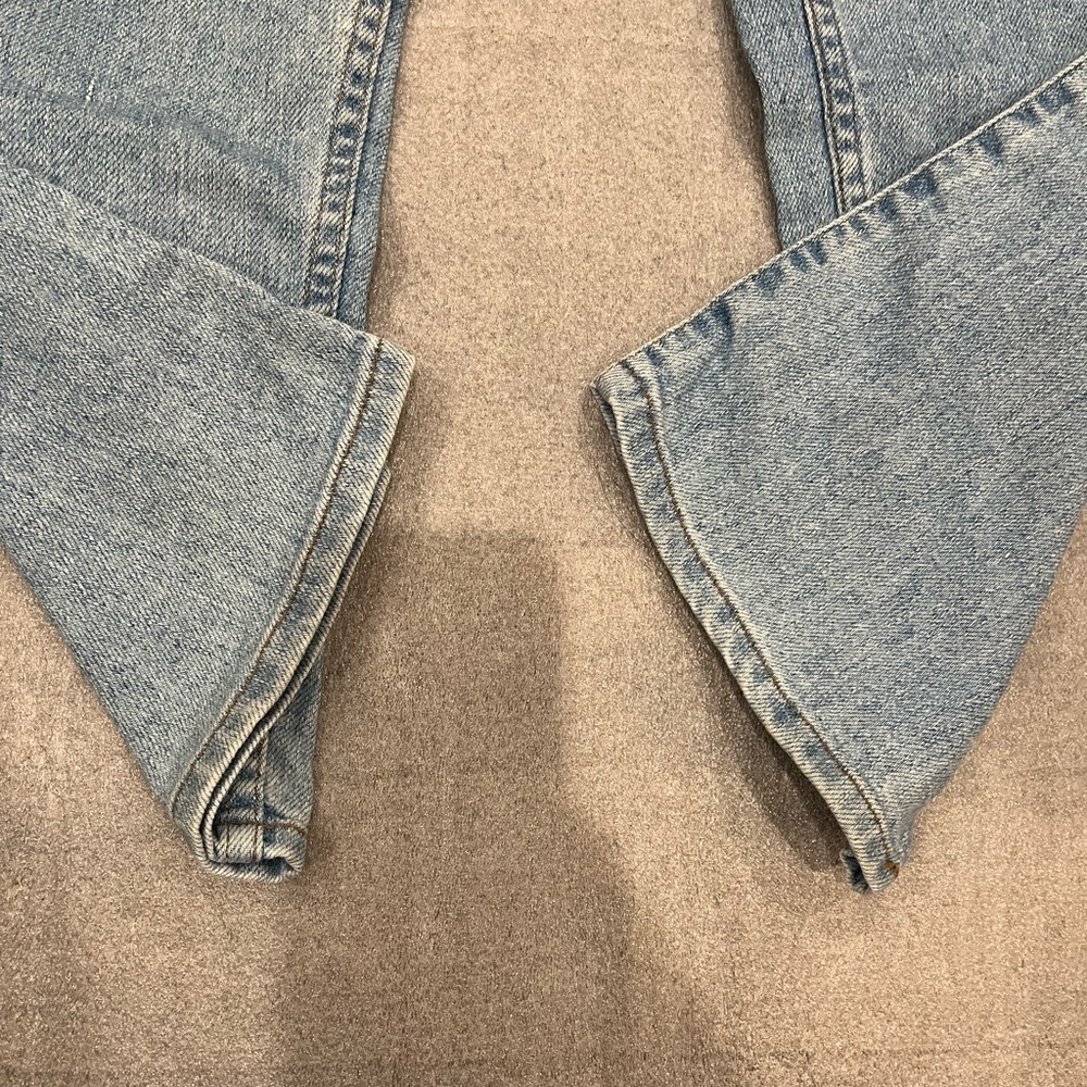 [W34L29]VTG Levi Strauss Signature Flex Denim Light Wash Taper Jeans Classic - Picture 2 of 9